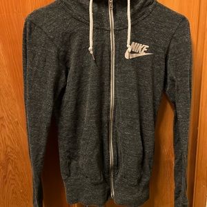 Nike women’s Gray Zip-Up Hoodie